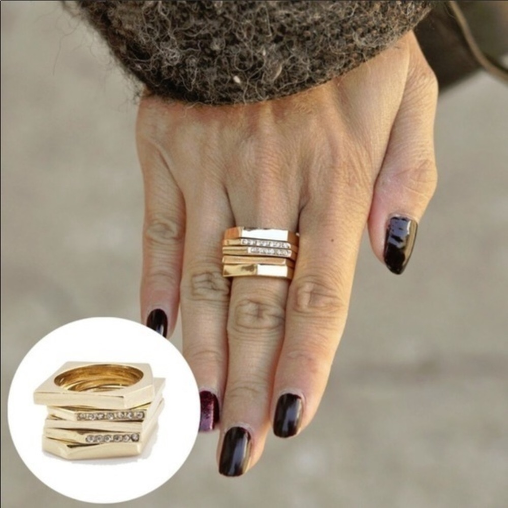 ✨🌟18K Gold Plated Modern Stackable Ring ✨